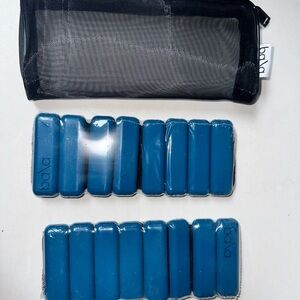 Bala deep Blue Weighted Bands bangles with Mesh Carrying Case- 1lb each